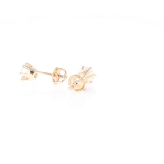 1.1ct 6-Prong Round Diamond Solitaire Studs