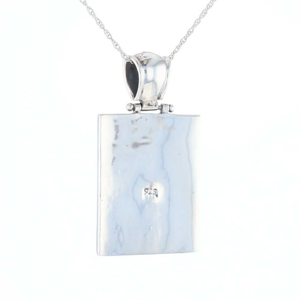 Onyx & Mother of Pearl Checkered Pendant