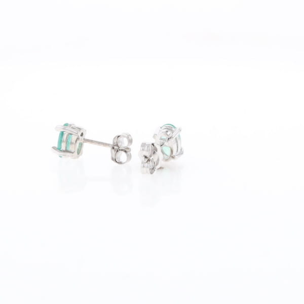Oval Emerald Stud Earrings