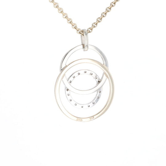 Two-Tone Interlocking Pendant
