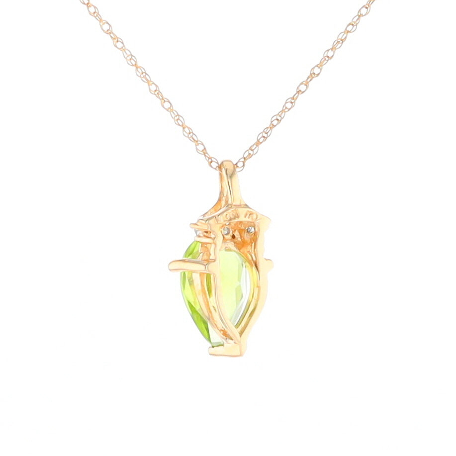 Pear-Shaped Peridot Necklace