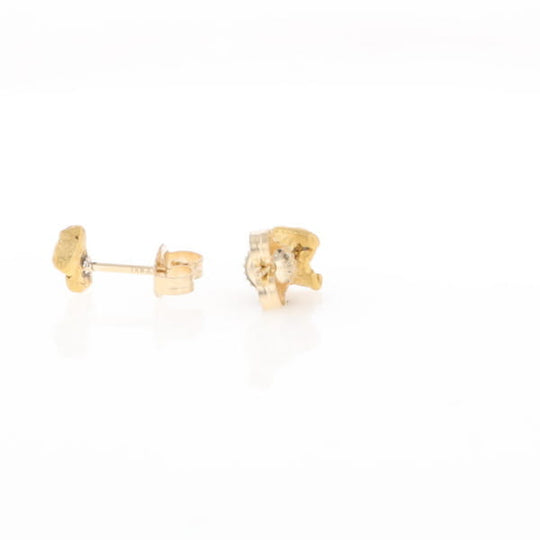 Natural Gold Nugget Earrings