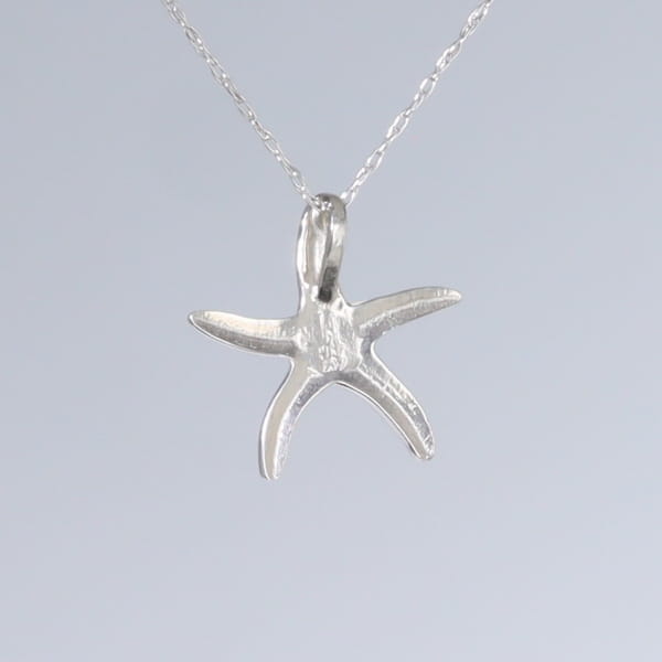 Opal Pendant Inlaid Realistic Star Fish Design