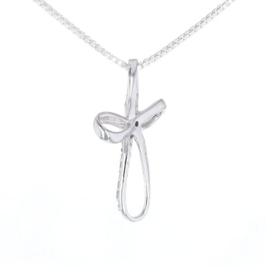 Open Loop Cross Necklace