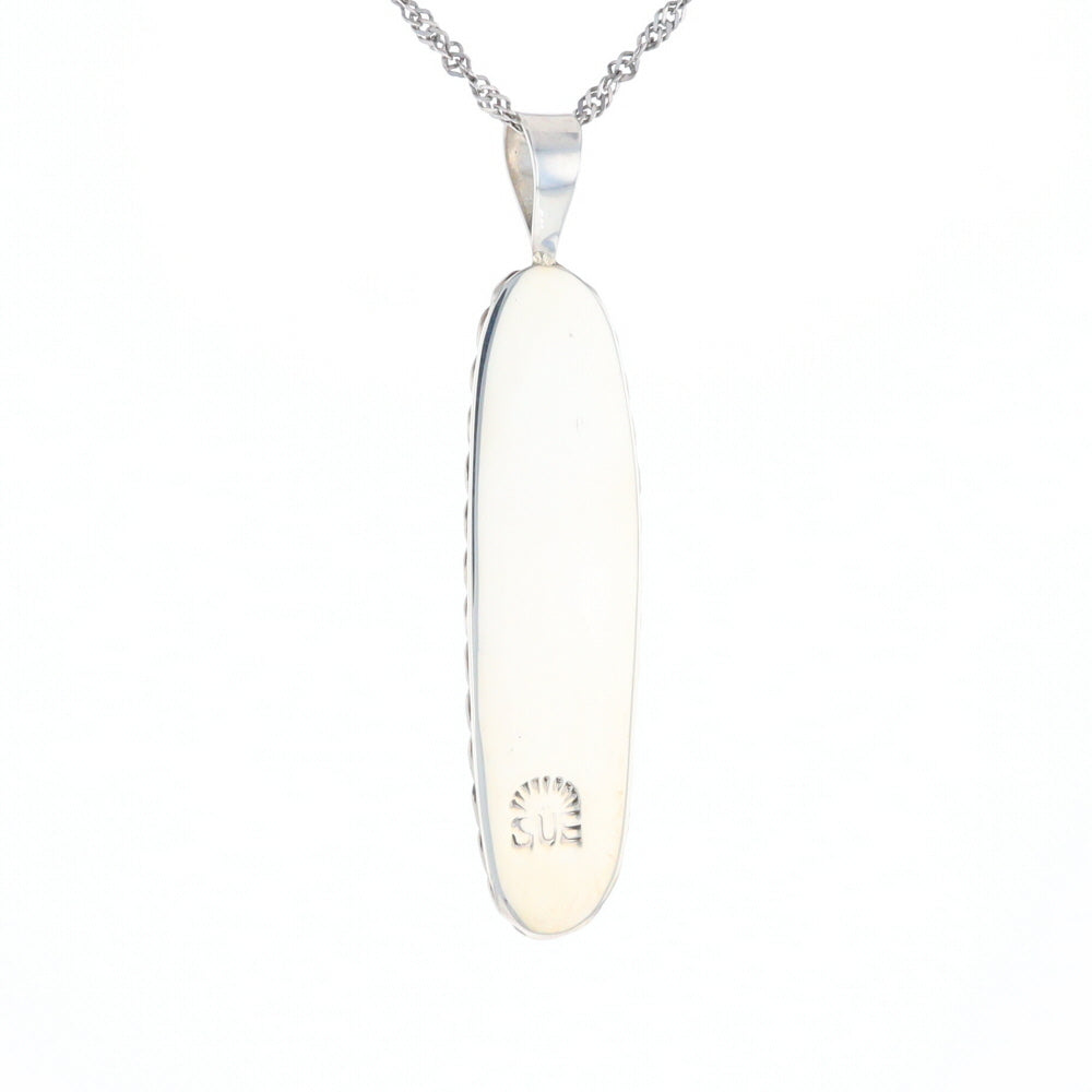 Multi Stone Inlaid Pendant