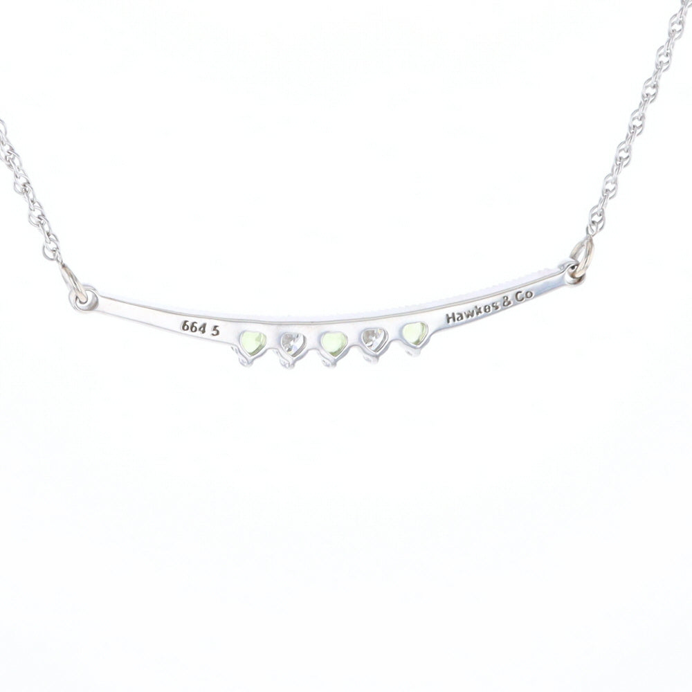 Peridot & Diamond Mother's Necklace