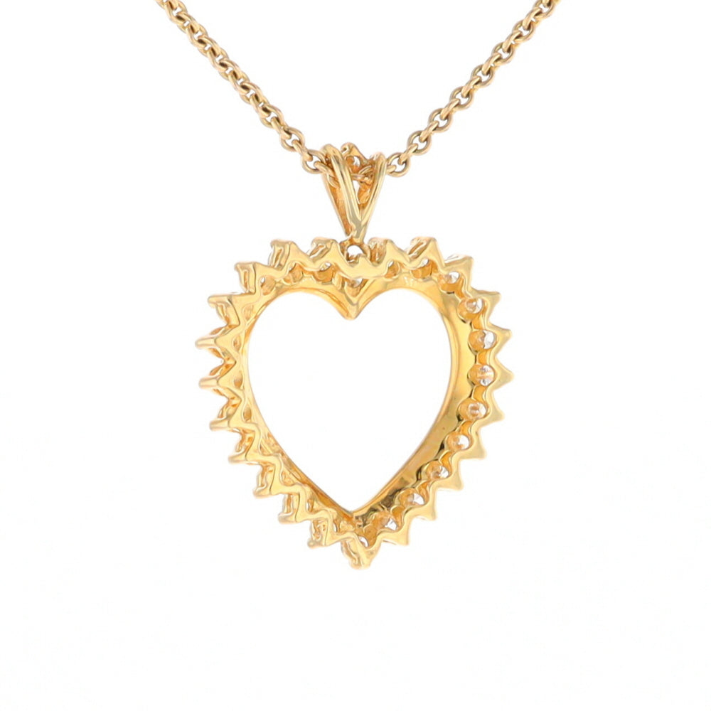 Diamond Halo Heart Pendant