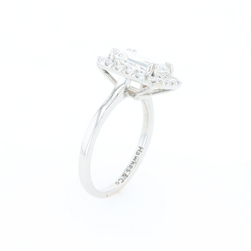 Emerald Cut Diamond Engagement Ring