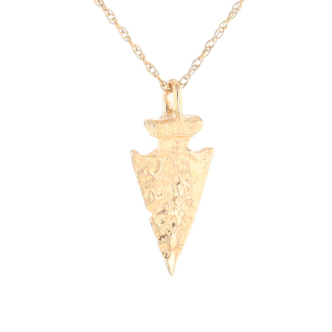 Gold Arrowhead Pendant