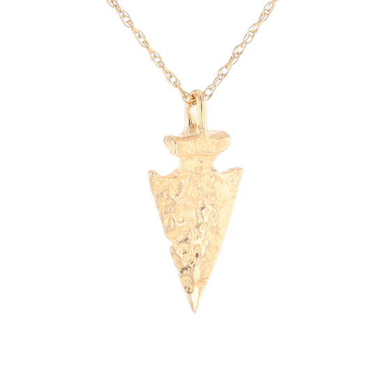 Gold Arrowhead Pendant