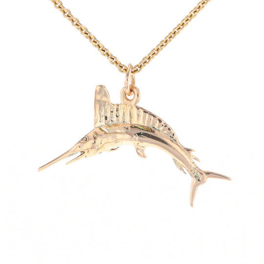 Gold Sailfish Pendant