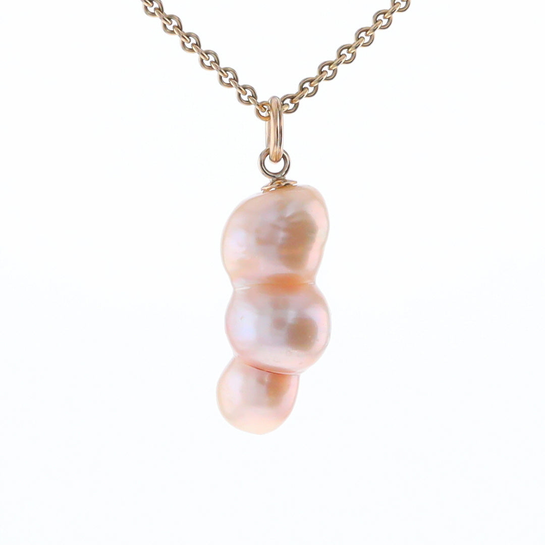 Baroque Triple Pearl Pendant