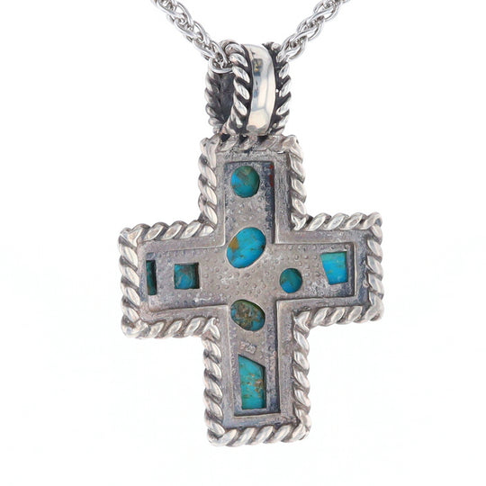 Turquoise Cross Pendant