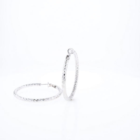 Diamond Cut Hoops