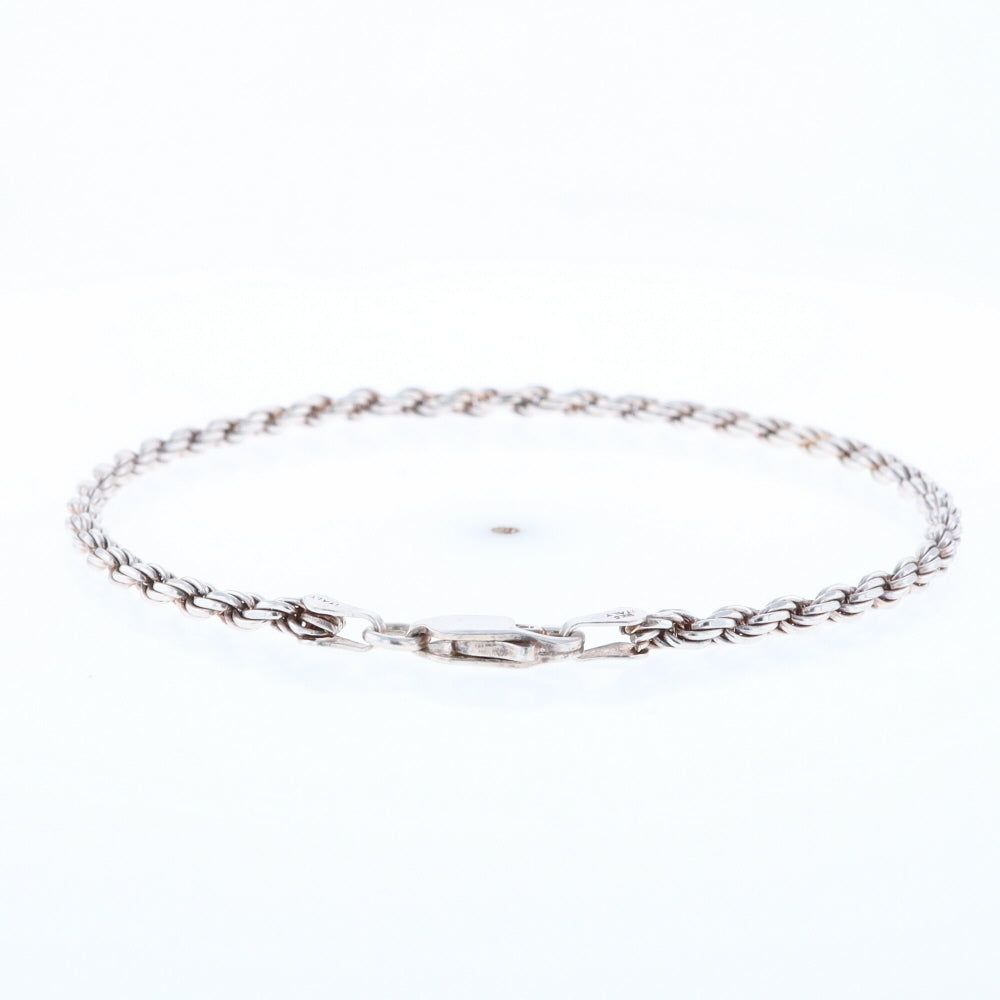 Silver Rope Bracelet