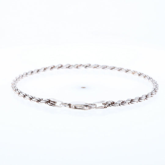 Silver Rope Bracelet