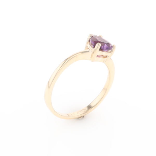 Heart Amethyst Ring