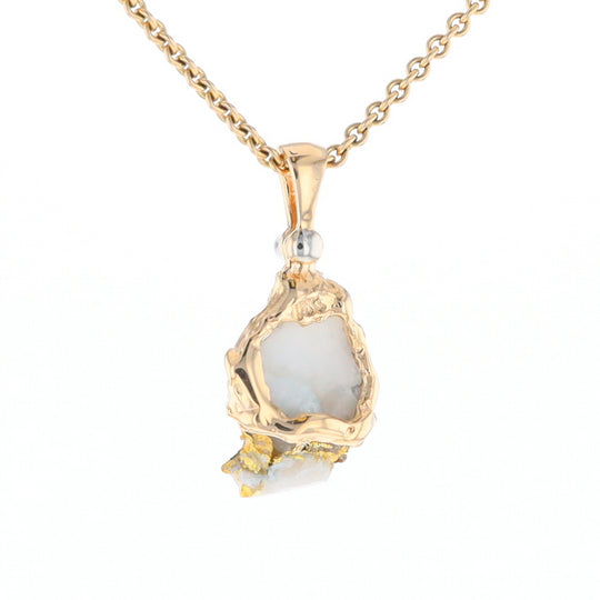 Rough Gold quartz Freeform Pendant