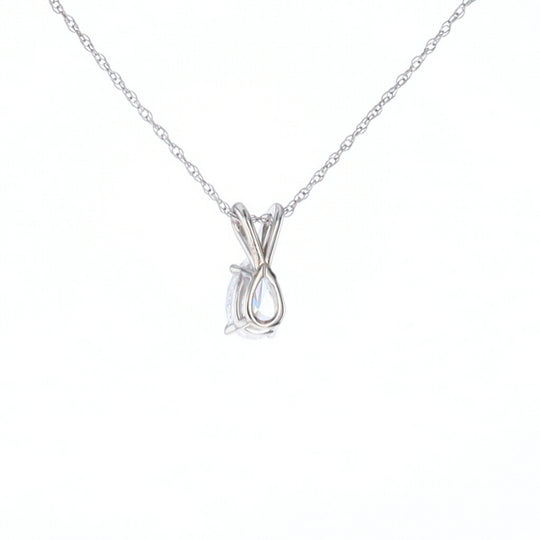 Pear Diamond Solitaire Pendant