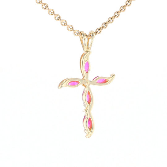 Marquise Ruby Cross