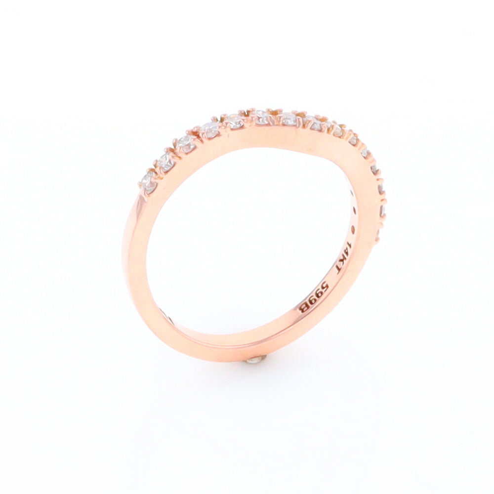 Rose Gold Diamond Wedding Band