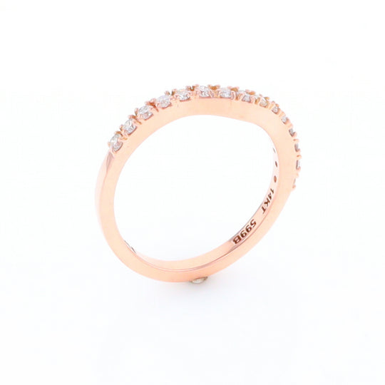 Rose Gold Diamond Wedding Band