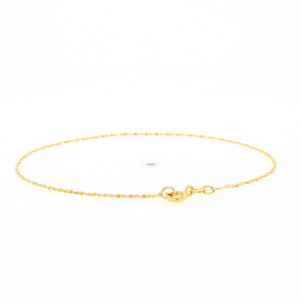 Gold Twist S Link Bracelet