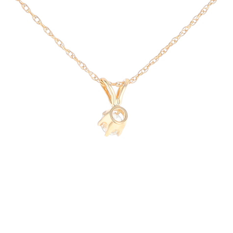 Solitaire Diamond Pendant