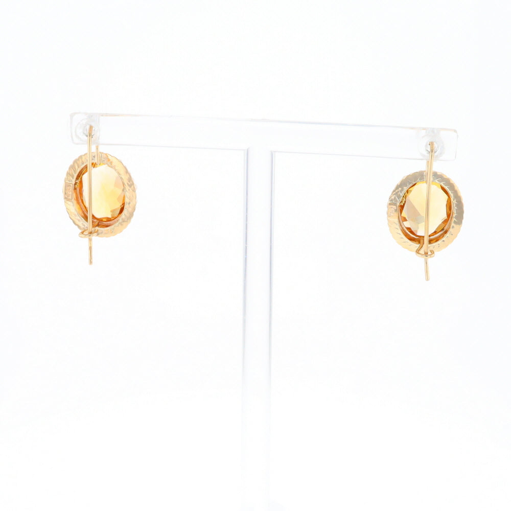 Citrine & Pearl Earrings