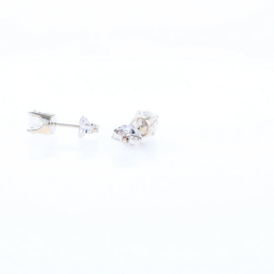 Moissanite Solitaire Stud Earrings