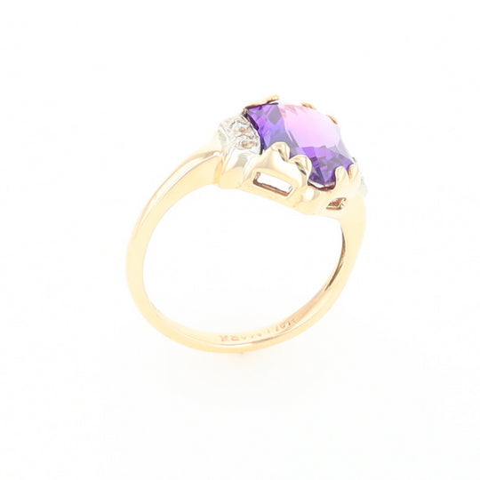 Vintage Hexagon Sapphire Ring