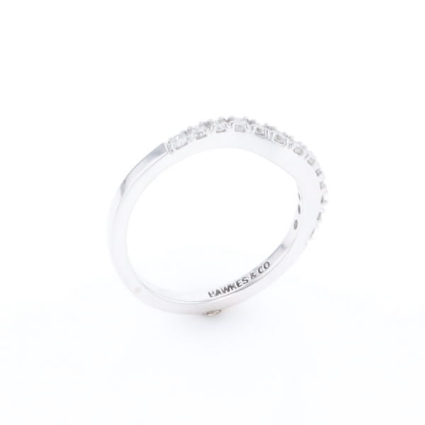 Diamond Contour Wedding Band