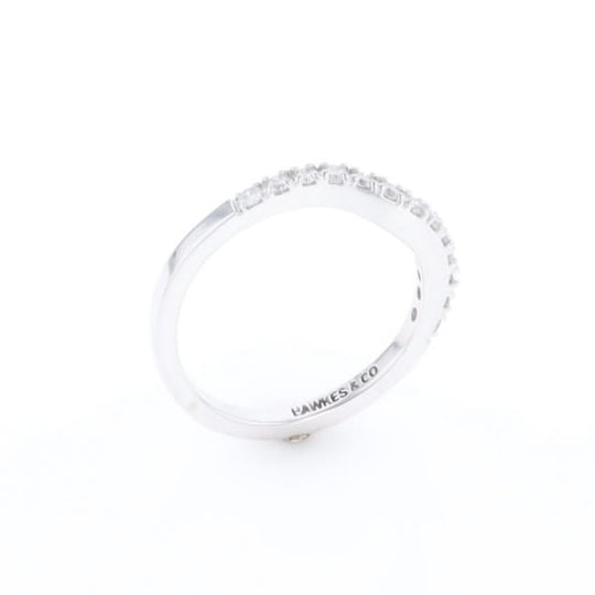 Diamond Contour Wedding Band