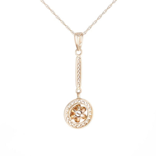 Buttercup Filigree Vintage Pendant
