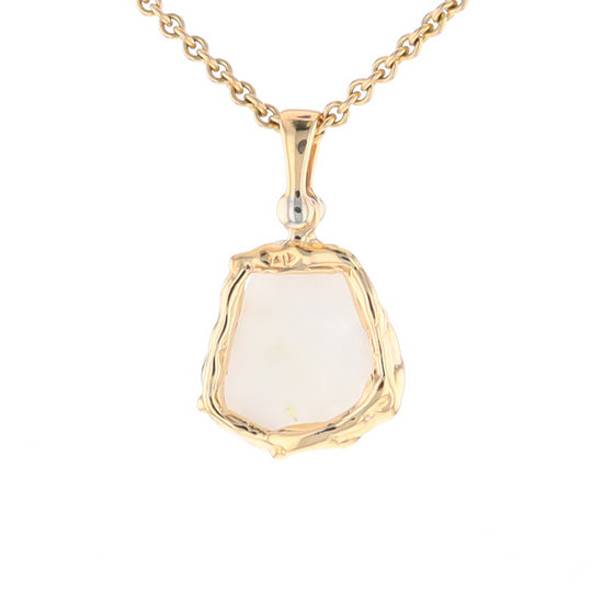 Gold Quartz Freeform Pendant  (G2)