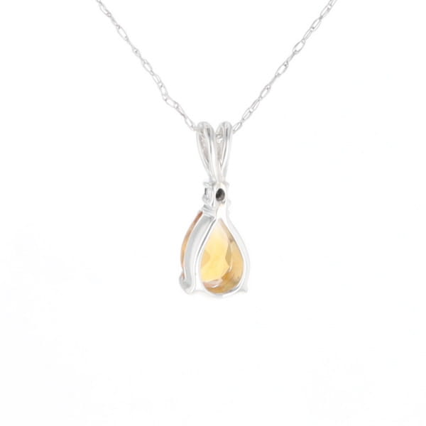 Citrine Pear Pendant