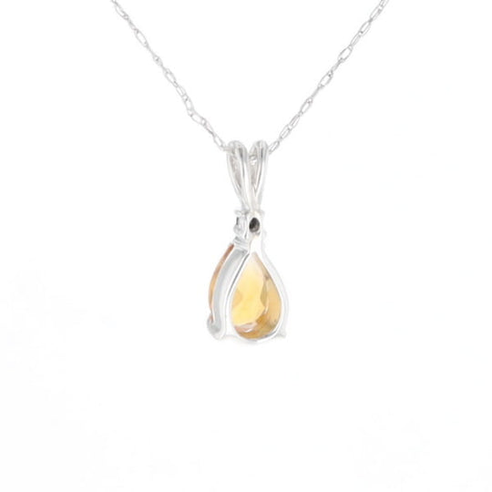 Citrine Pear Pendant