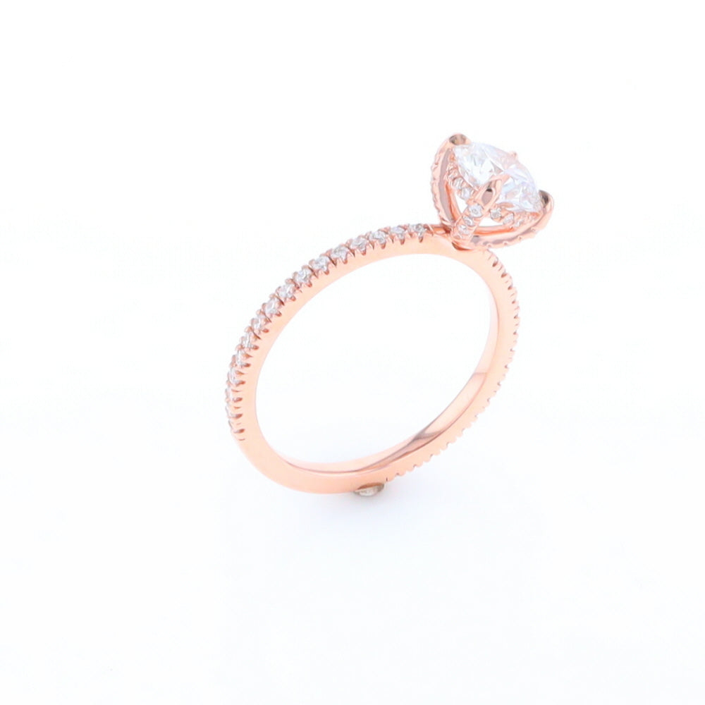 Rose Gold Lab Grown Diamond Engagement Ring