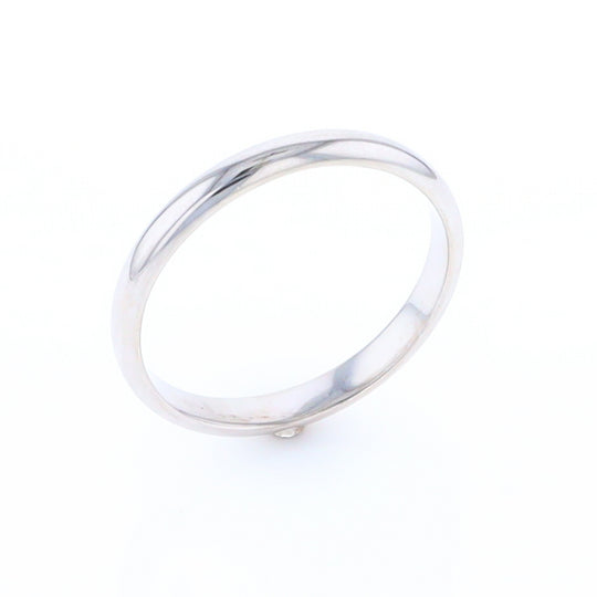 White Gold Standard Fit Wedding Band