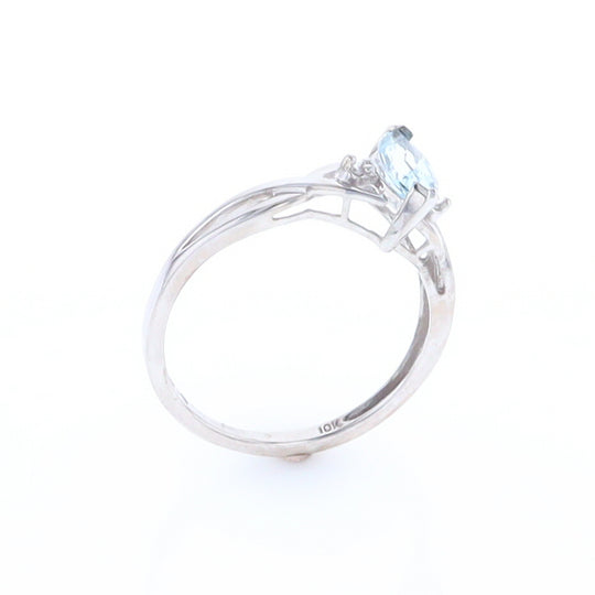 Marquise Blue Topaz Ring