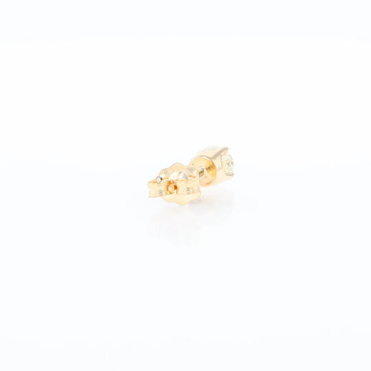 0.24ctw Single Round Brilliant Cut Diamond Stud Earring