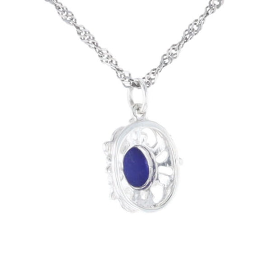 Silver Lapis Lazuli Pendant