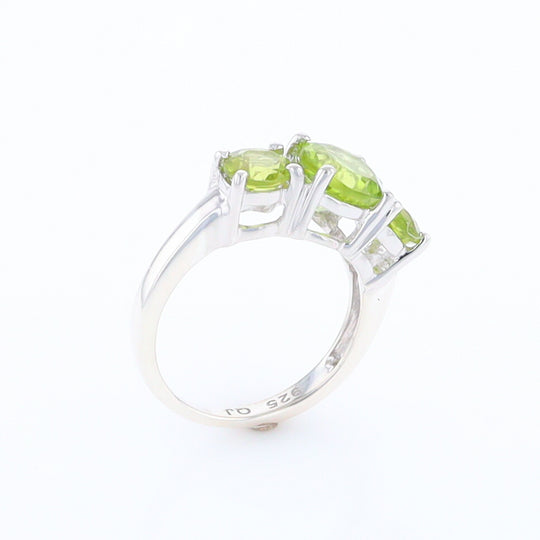 Three Peridot Ring