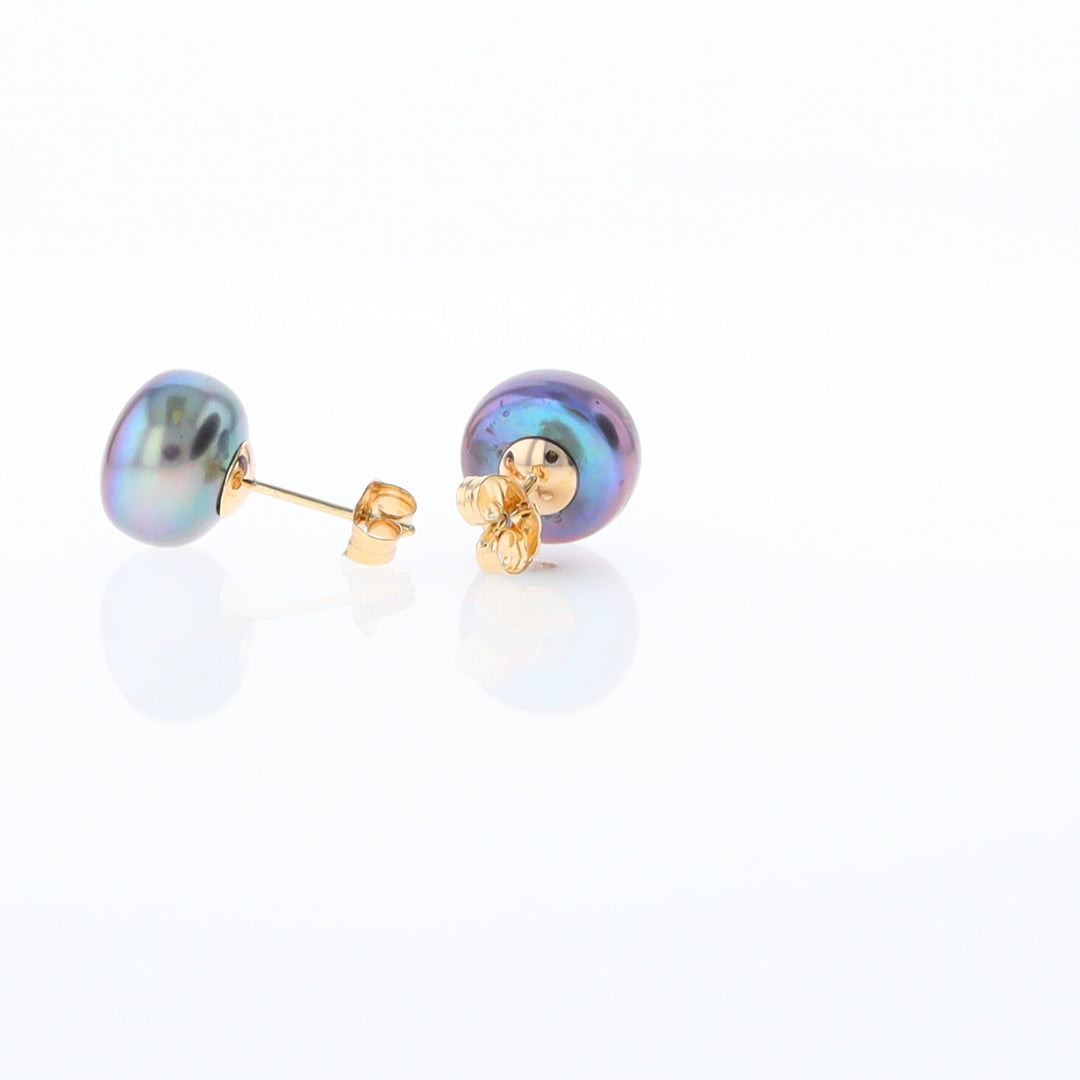 Tahitian Grey Pearl Studs