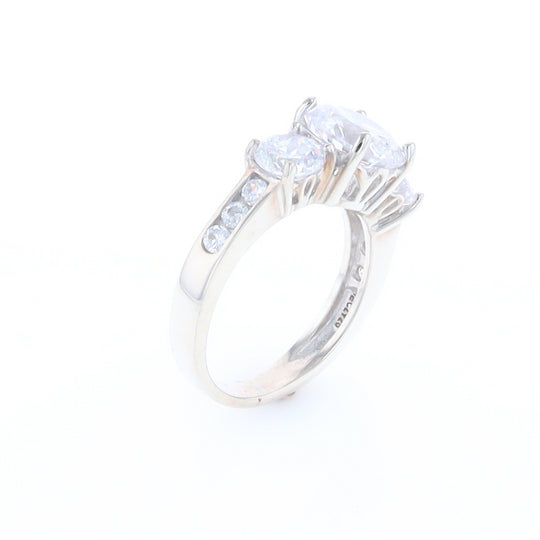 Three Stone Cubic Zirconia Ring