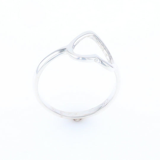 Sterling Silver Open Heart Ring