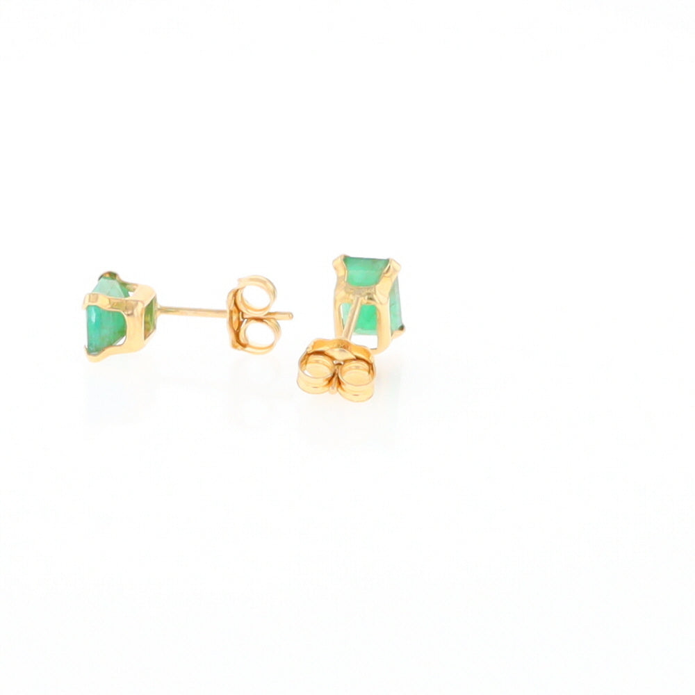 Emerald Stud Earrings