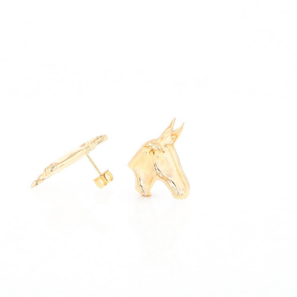 Gold Donkey Earrings