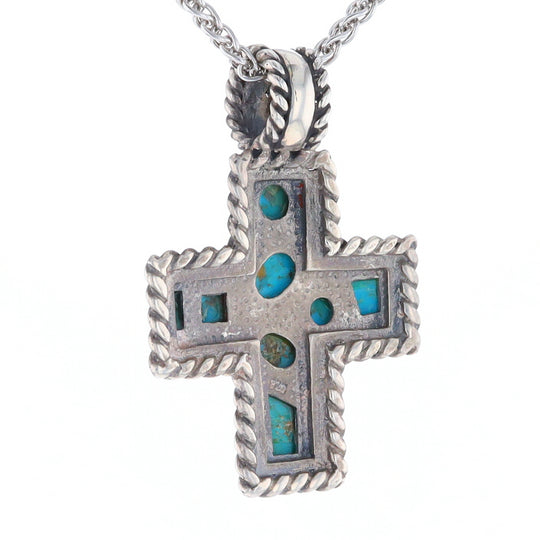 Turquoise Cross Pendant