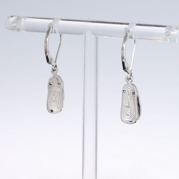 Opal Earrings Sandal Inlaid Design Lever Backs